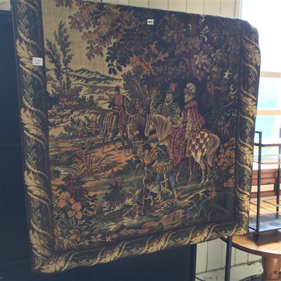 Tudor style wall tapestry panel